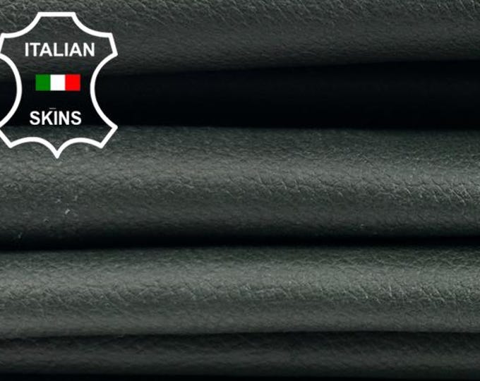 DARK GREEN GRAINY Rough Italian Lambskin Sheep Lamb leather pack 2 hides skins total 10+sqf 0.9mm #C5556