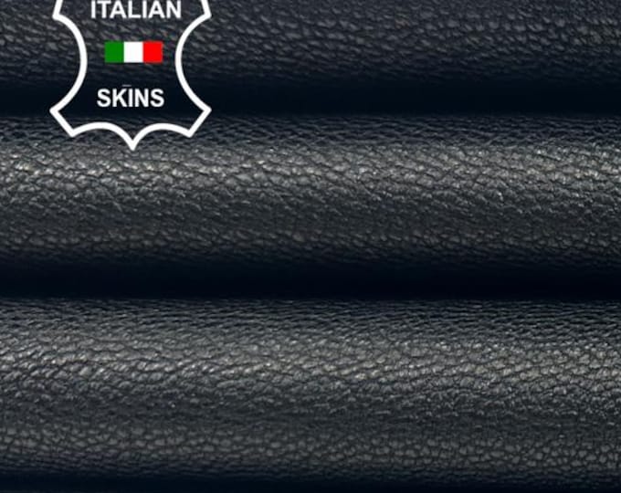 BLACK ROUGH Thick Soft Italian Goatskin Goat leather hide hides skin skins 6sqf 1.2mm #C5426