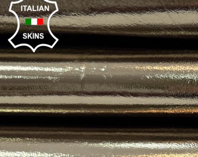 Delivered Duty Paid-METALLIC BRONZE Italian Lambskin Sheep Lamb leather s skin 5sqf 0.7mm #C6627