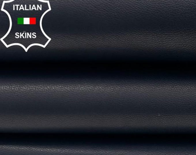 DARK BLUE NAKED Thick Italian Lambskin Sheep Lamb leather hide hides skin skins 5sqf 1.1mm #C4485