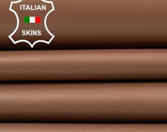 SIENNA BROWN Thin Soft Italian Lambskin Lamb Sheep Leather hide hides skin skins 6+sqf 0.6mm #C1625