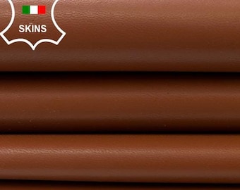 RUST BROWN Strong Italian Goatskin Goat Leather pack 2 hides skins total 9+sqf 0.8mm #C3001