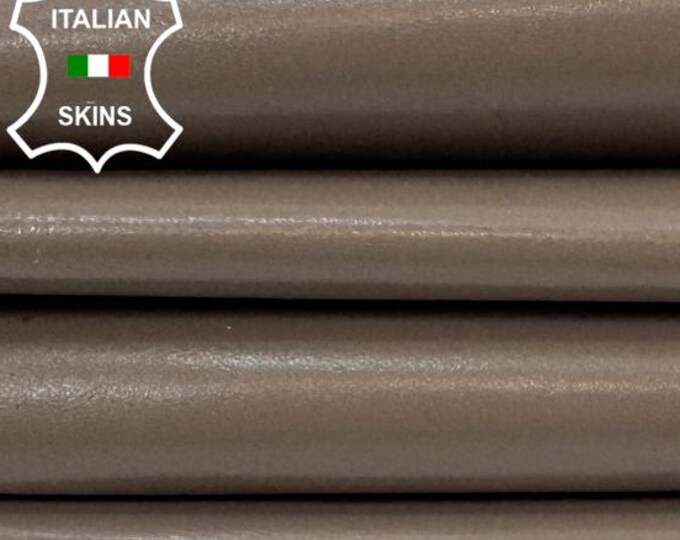 Delivered Duty paid - CAFFELATTE SMOOTH Thin Soft Italian Goat leather pack 2 skins total 6sqf 0.5mm #Z308