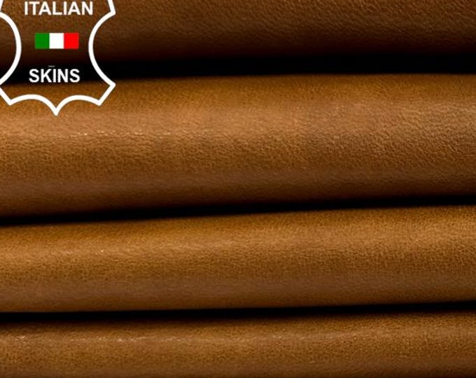 LIGHT BROWN VEGETABLE Tan Thin Soft Italian Lambskin Sheep Lamb leather hide hides skin skins 6sqf 0.5mm #C4299