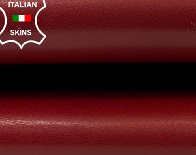 RED Thick Strong Italian Calfskin Calf Cow Baby Buff leather hide hides skin skins 6sqf 1.1mm #C5059
