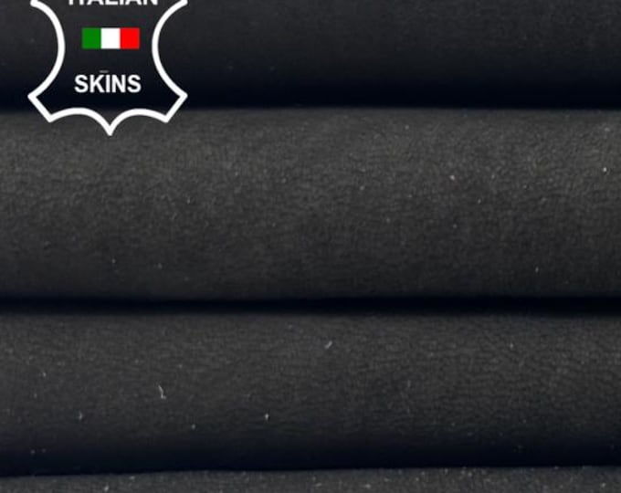 DARK BROWN NUBUCK Vintage Look Thick Soft Italian Lambskin Sheep Lamb Leather hide hides skin skins 5sqf 1.1mm #C5398