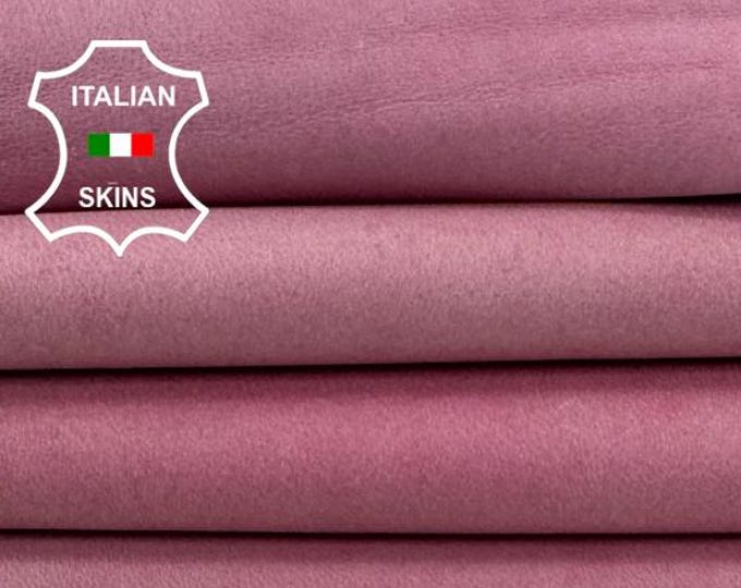 Delivered Duty paid - LIGHT PINK NAKED Vintage Look Thick Soft Italian Lamb leather skin 6sqf 1.1mm #Z56