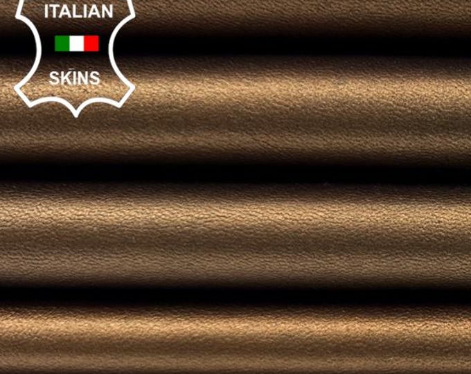 BRONZE PEARLIZED Italian Lambskin Sheep Lamb leather pack 3 hides skins total 15+sqf 0.9mm #C4503