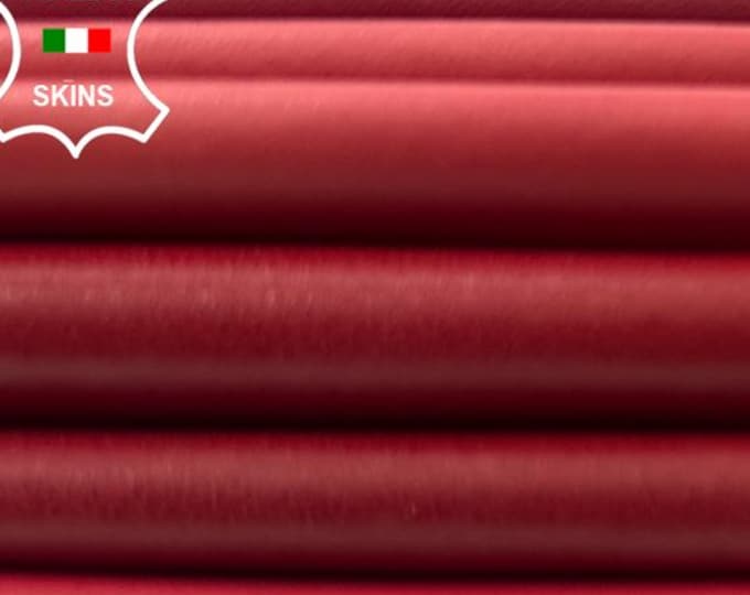RED 4 SHADES PACK Thin Soft Italian Lambskin Sheep Lamb Leather pack 4 hides skins total 20+sqf 0.6mm #C5385