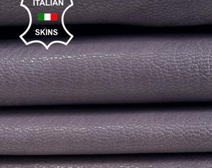 MAUVE LAVENDER ROUGH Vegetable Tan Thick Soft Italian Goatskin Goat leather hide hides skin skins 6sqf 1.4mm #C3997