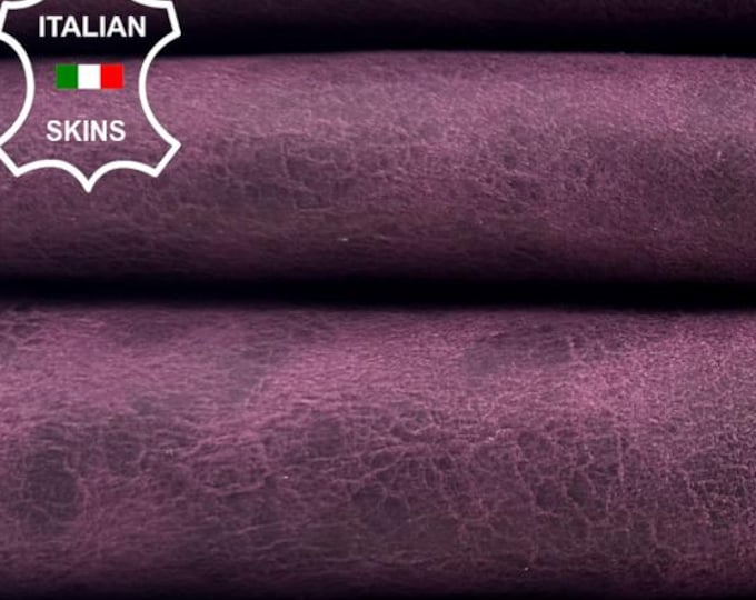 MULBERRY ANTIQUED VINTAGE Look Vegetable Tan Soft Italian Lambskin Sheep Lamb leather hide hides skin skins 7sqf 0.9mm #C6340