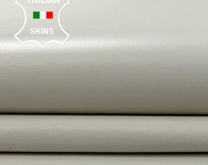 LIGHT IVORY Soft Italian Lambskin Sheep Lamb Leather hide hides skin skins 9+sqf 0.8mm #C2846