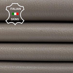 LIGHT TAUPE GREY Rough Italian Goatskin Goat leather pack 2 hides skins total 6sqf 1.0mm #C4542