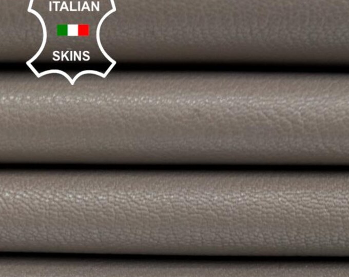LIGHT TAUPE GREY Rough Italian Goatskin Goat leather pack 2 hides skins total 6sqf 1.0mm #C4542