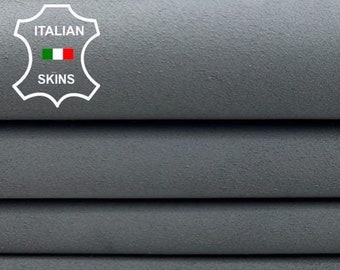 GREY SUEDE Italian Calfskin Calf Cow Leather hide hides skin skins 7+sqf 1.1mm #C3410