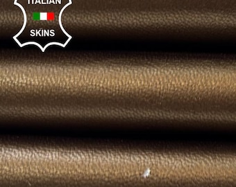 METALLIC BRONZE Soft Italian Lambskin Sheep Lamb leather hide hides skin skins 4+sqf 0.8mm #C6591