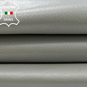 SILVER GREY PEARLIZED Rough Italian Goatskin Goat Leather hide hides skin skins 4sqf 0.9mm #C2411