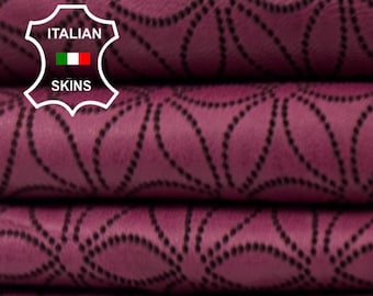 Delivered Duty Paid-wine RED LASER Engraved Soft Italian Lambskin