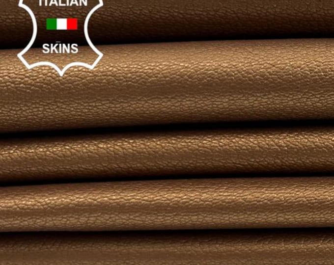 GOLDEN SAND PEARLIZED Rough Italian Goatskin Goat leather pack 7 hides skins total 30sqf 1.0mm #C4604