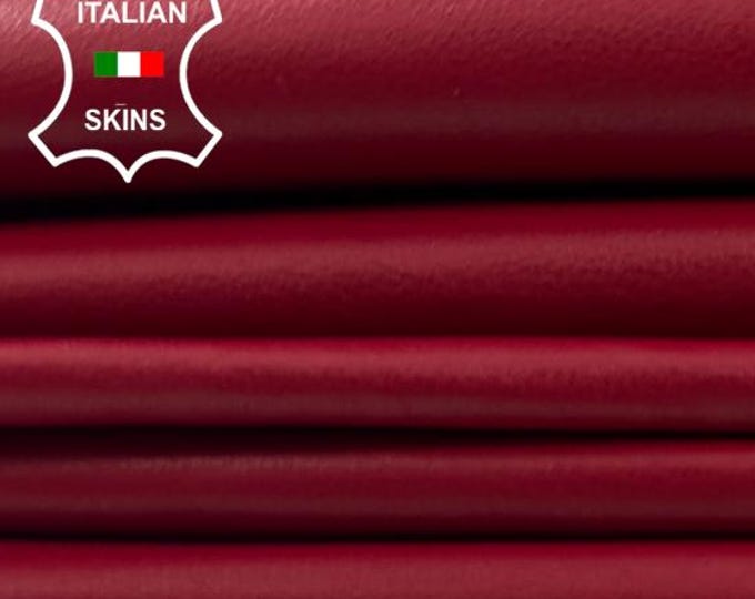 WINE RED Soft Italian Lambskin Sheep Lamb leather pack 2 hides skins total 5+sqf 0.7mm #C5850