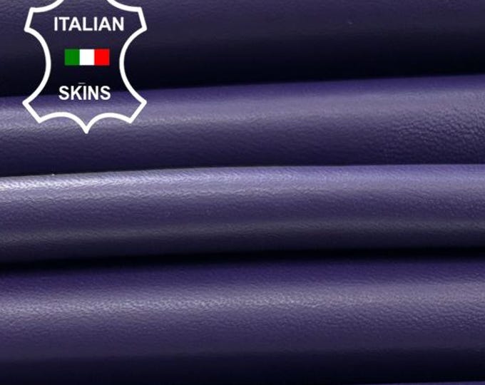 PURPLE soft Italian Lambskin Sheep Lamb leather pack 2 hides skins total 20sqf 0.8mm #C4985