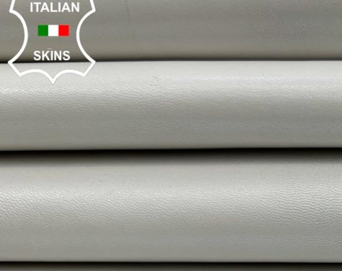 WHITE PEARLISED Strong Italian Goatskin Goat leather pack 2 hides skins total 9+sqf 0.9mm #C5527