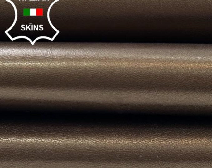 METALLIC OLD BRONZE Rough Economic Selection Strong Italian Goatskin Goat leather pack 10 hides skins total 40sqf 0.9mm #C4345