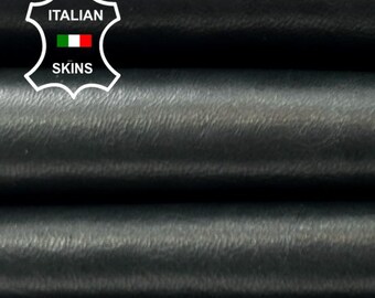 DARK PETROL GREY Vegetable Tan Thin Soft Italian Lambskin Sheep Lamb leather hide hides skin skins 5sqf 0.6mm #C5048