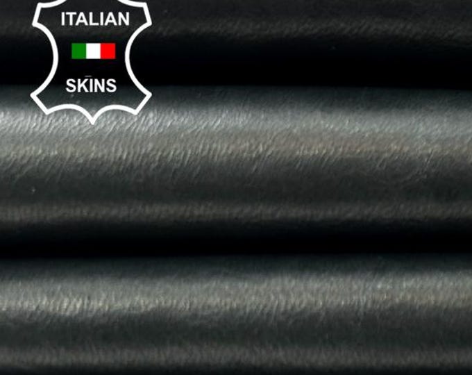 DARK PETROL GREY Vegetable Tan Thin Soft Italian Lambskin Sheep Lamb leather hide hides skin skins 5sqf 0.6mm #C5048