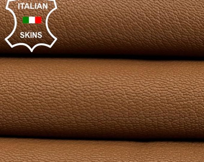 TAN LIGHT BROWN Rough Vegetable Tan Thick Italian Goatskin Goat leather hide hides skin skins 6sqf 1.6mm #C5551