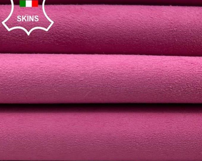 PINK SUEDE Italian Goatskin Goat Leather pack 2 hides skins total 7sqf 0.8mm #C5390