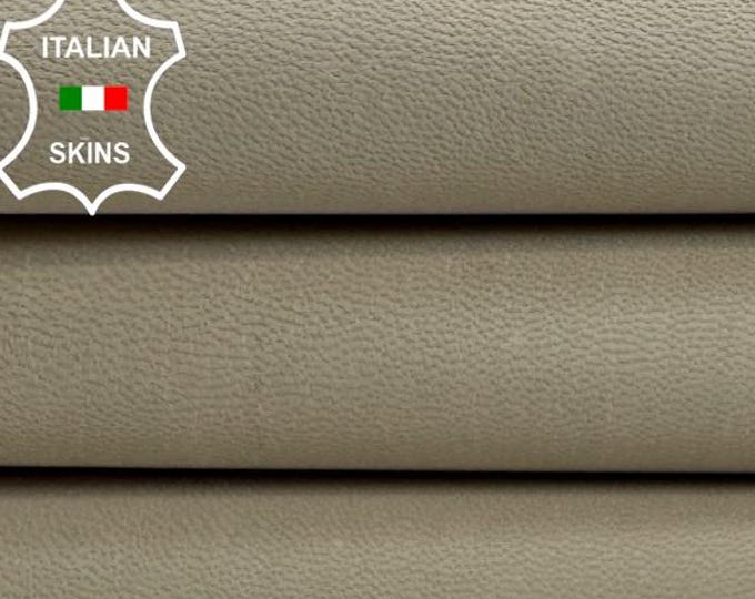 UNFINISHED BEIGE Chrome Dye Italian Goat leather skin 3+sqf 0.9mm #C7433