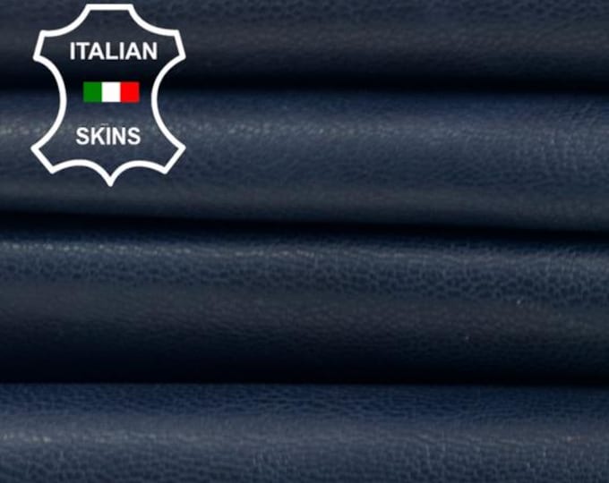 DARK BLUE ROUGH Vegetable Tan Italian Goatskin Goat leather pack 2 hides skins total 6+sqf 1.0mm #C4861