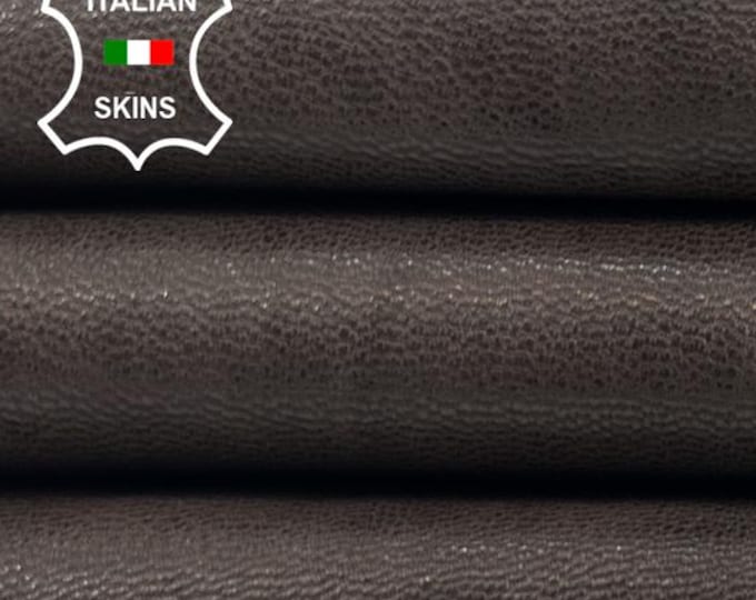 BROWN ANTIQUED VINTAGE Look Rough Vegetable Tan Thick Italian Goatskin Goat leather hide hides skin skins 6sqf 1.1mm #C5690