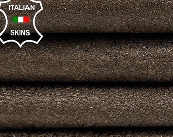 WASHED BRONZE PEARLIZED Shimmer Coated Vintage Look Thick Italian Goatskin Goat Leather pack 2 hides skins total 12sqf 1.3mm #C3151