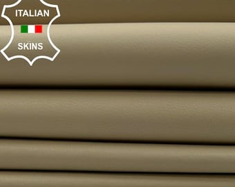 LIGHT BEIGE Thin Soft Italian Lambskin Lamb Sheep Leather pack 2 hides skins total 10+sqf 0.4mm #C4843