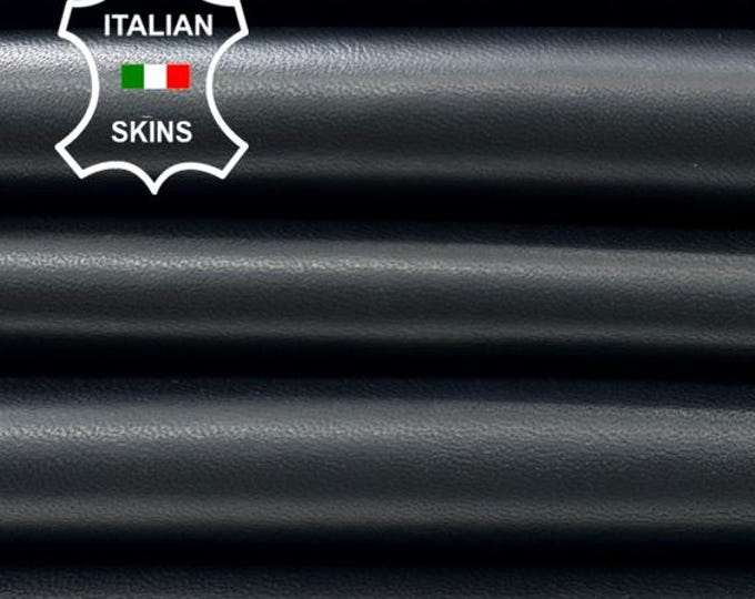 BLACK PREMIUM Thick Soft Italian Lambskin Sheep Lamb leather pack 2 hides skins total 18+sqf 1.1mm #C5004
