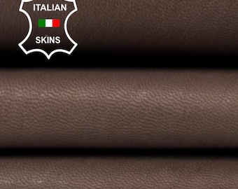 Delivered Duty Paid-BROWN VINTAGE LOOK Strong Italian Goat leather skin 5sqf 0.9mm #C5463