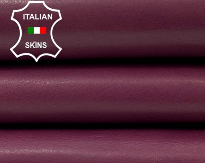PURPLE Italian Calfskin Calf Cow Baby Buff leather hide hides skin skins 5+sqf 0.8mm #C5056