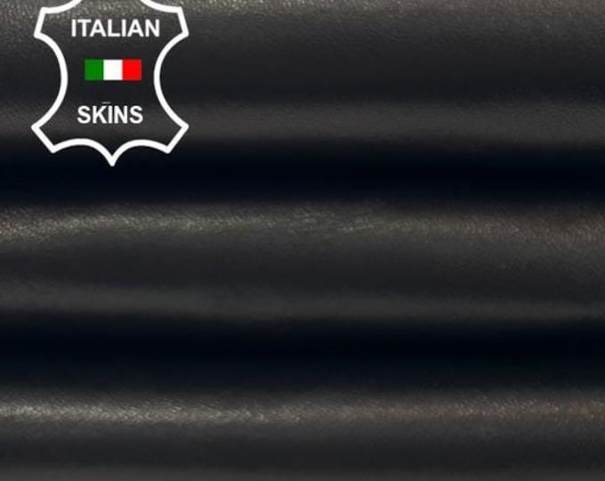 NATURAL BLACK Thick Italian Lambskin Sheep Lamb Leather hide hides skin skins 5+sqf 1.2mm #C3276