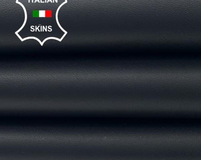 VERY DARK BLUE Midnight Italian Lambskin Lamb Sheep Leather hide hides skin skins 3+sqf 0.9mm #C3291