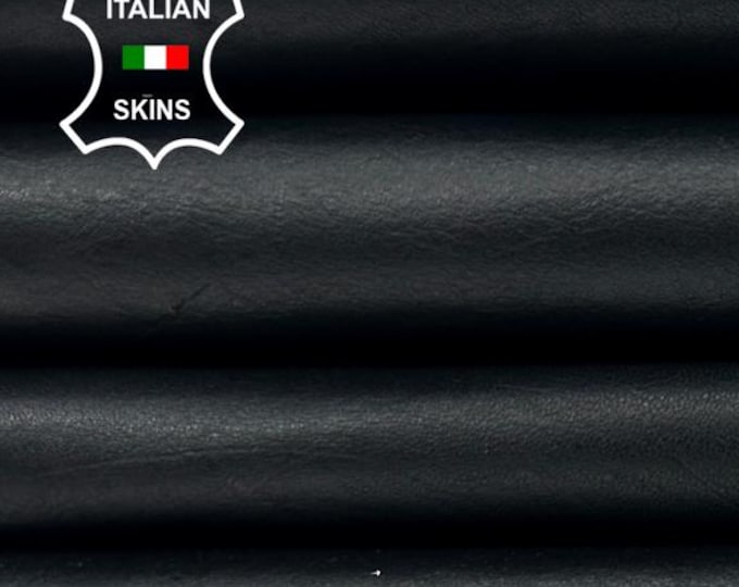 BLACK Thick Soft Italian Calfskin Calf Cow Baby Buff leather hide hides skin skins 8sqf 1.1mm #C5065