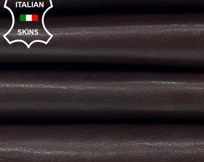 DARK BROWN WASHED Vegetable Tan Thick Goat leather pack 2 skins total 10sqf 1.5mm #C7281