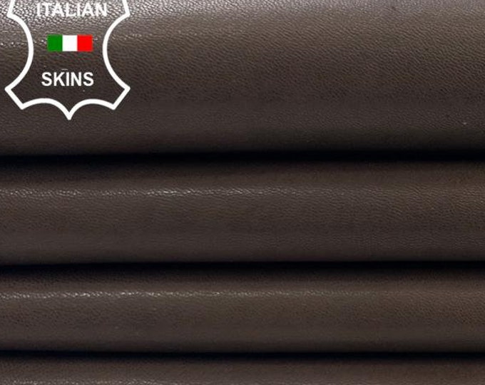 BROWN RUSTIC ANTIQUED Vegetable Tan Thick Italian Lambskin Lamb Sheep Leather pack 2 hides skins total 9+sqf 1.2mm #C3301
