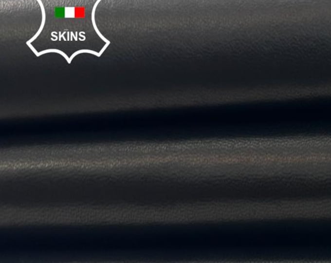 BLACK GLOVES ANILINE Soft Italian Lambskin Sheep Lamb leather hide hides skin skins 3+sqf 0.7mm #C5684