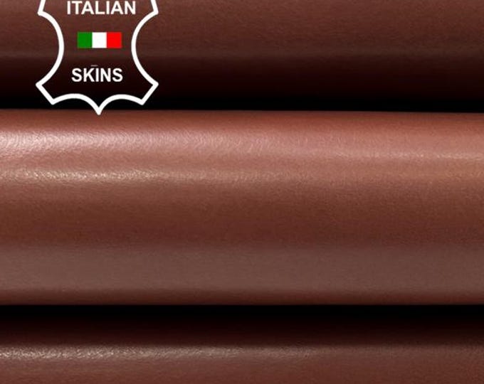 BRIC BROWN Italian Calfskin Calf Cow Baby Buff leather hide hides skin skins 6+sqf 0.8mm #C5055