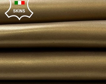 METALLIC BRONZE Italian Lambskin Sheep Lamb Leather pack 3 hides skins total 10sqf 1.0mm #C2408