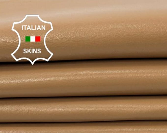 Delivered Duty paid - CREAM NUDE Italian Metis Lambskin Lamb Leather pack 2 skins total 10+sqf 0.8mm #Z523