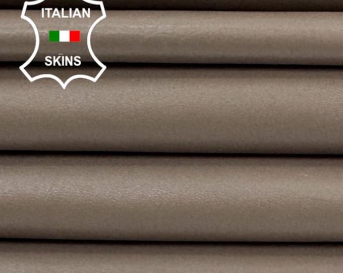 Delivered Duty paid - CAFFELATTE BROWN Thin Italian Lamb leather pack 2 skins total 12sqf 0.6mm #Z307