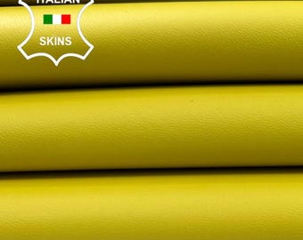 CORN YELLOW Italian Lambskin Sheep Lamb leather pack 2 hides skins total 10sqf 1.0mm #C5803